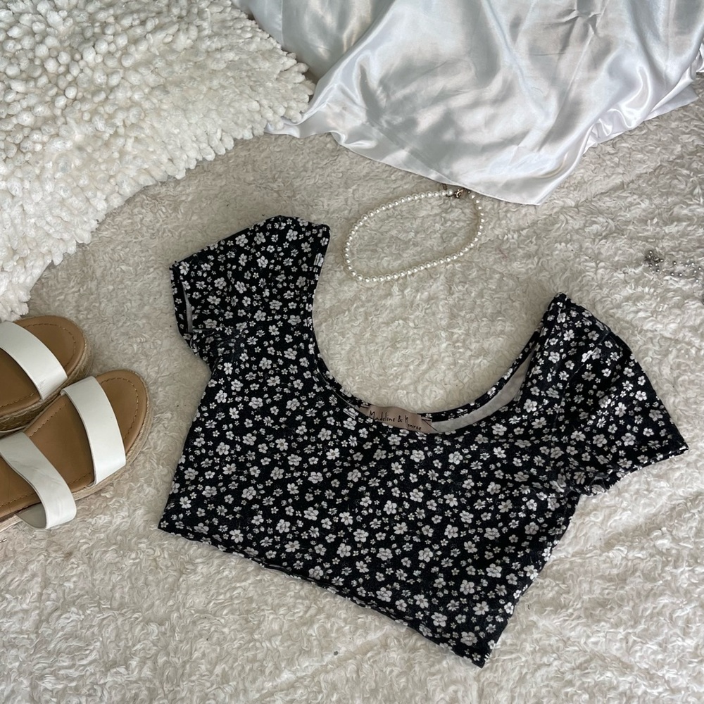 Flower crop top
